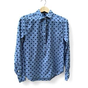 J. Crew Blue Casual Button Down Shirt